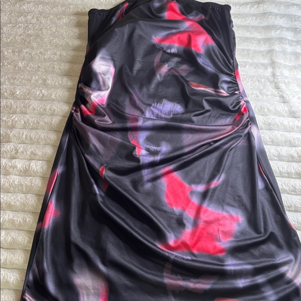 Black and Pink Abstract Dress